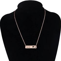 MAOFAED Sweet Mama Bear Necklace Mothers Day Gift for Mom Grandma Wife Godmother Necklace