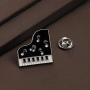 CENWA Black and White Keyboard Brooch Pin Piano Gifts Piano Keyboard Brooch Pin Music Jewelry Gift for Music Teacher Piano Lover