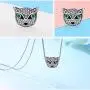 Bolenvi 925 Sterling Silver Crystal Wise Fox Green Eyes Charms Beads Pendants for Charm Bracelets & Necklace - Best Gift for Her