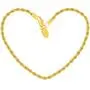 Lifetime Jewelry 3mm Rope Chain Bracelet 24k Real Gold Plated for Women and Men 7'' 8'' and 9''