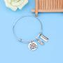AKTAP IVF Gift Warrior Pineapple Bracelet All I Need To Faith Trust and A Little Bit of Baby Dust TTC Infertility Encouragement Gift for Her