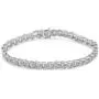 2.0 Cttw Diamond Fan-Shaped Fancy Chevron Link 7'' Tennis Bracelet (I-J Color, I3 Clarity) – Choice of Metal Colors 2.0 Cttw Diamond Fan-Shaped Fancy Chevron Link 7'' Tennis Bracelet (I-J Color, I3 Clarity) – Choice of Metal Colors
