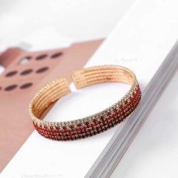 Rhinestone Bracelet Bracelets For Women Competition Jewelry Bikini Wedding Brides Bridal Chunky Crystal Cuff Bracelets Bangle For Women Girls