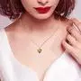 DYD Heart Necklace, Gold Plated Cubic Zirconia Dainty Necklace for Women and Girl Birthday for Mom/Wife/Sister/Best Friend with Dainty Jewelry Box