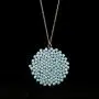 Niumike Handmade Crystal Circle Pendant Necklace for Women Disc Long Statement Necklaces with Box Niumike Handmade Crystal Circle Pendant Necklace for Women Disc Long Statement Necklaces with Box