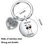 De&ai Mama Llama Charm Keychain, Animal Mama Llama Jewelry for Moms Grands Women Christmas Birthday Gift