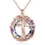 TOUPOP Rose Gold Tree of Life Necklace Sterling Silver Mothers Day Gifts from Daughter Family Jewelry with Volcano Crystal Gifts for Mom Women Grandmother Teen Girls Birthday Friend TOUPOP Rose Gold Tree of Life Necklace Sterling Silver Mothers Day Gifts from Daughter Family Jewelry with Volcano Crystal Gifts for Mom Women Grandmother Teen Girls Birthday Friend