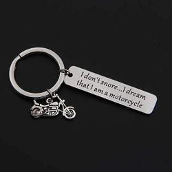 Motorcycle Keychain I Dont Snore I Dream That I Am A Motorcycles Key Ring Biker Keychain Motorcycle Dad Gift