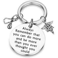 BAUNA Medical Assistant Gifts MA Keychain MA Medical Assistant Graduation Gift Always Remember That You Can Do More Inspirational Jewelry Medical Student Gift