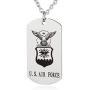 FAYERXL US Marine Corps Dog Tag Necklace Birthday Gift Ideas To Husband Son JOSHUA 1:9 Prayer Pendant