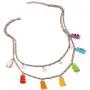 Layered Lock Necklace Punk Gothic Resin Gummy Cartoon Bear Link Chain Pendant Necklace Colorful Rock Hip Hop Transparent Butterfly Dinosaur Animal Choker Necklace for Women Girls Party Jewelry Gift