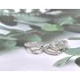 Cubic Zirconia Hoop Earrings Set - Sterling Silver Hypoallergenic CZ Huggies Earrings Crystal Small Hoop Earrings for Women Girls 2 Pairs
