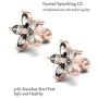 Goerhsjie 16G Ear Cartilage Earrings Hoop Helix Piercing Jewelry Tragus Earrings Cartilage Stud for Men Women Cubic Zirconia Inlaid 6 Pairs