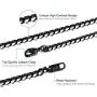 MOWOM Black Chain Necklace for Men Women Boy Water Resistent 316L Stainless Steel Big Thick Cuban Link Chains Plated & Brushed Finish Silver Color with Gift Box (3.5-8 MM Wide, 14-36 Inches Long) MOWOM Black Chain Necklace for Men Women Boy Water Resistent 316L Stainless Steel Big Thick Cuban Link Chains Plated & Brushed Finish Silver Color with Gift Box (3.5-8 MM Wide, 14-36 Inches Long)