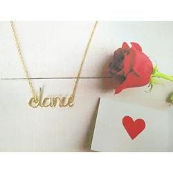 MANZHEN Charm Script Dance Pendant Necklace Girls Gifts