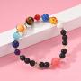 Menglina Women Stone Bead Charm Bracelet Universe Galaxy the Eight Planets Nine Planets in the Solar System Guardian Star Bracelets
