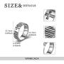 YFN Cross Ring Vintage Sterling Silver Mens Cross Band Rings Size 9.5