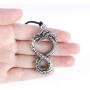 HAQUIL Dragon Necklace, Medieval Viking Celtic Dragon Pendant, Dragon Jewelry Gift