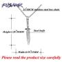 Fusamk Fashion Titanium Steel Dagger Tag Pendant Knife Necklace