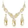 ORAZIO Crystal Wedding Bridal Jewelry Set for Women Rhinestone Necklace Dangle Earring Bracelet for Bride Bridemaids ORAZIO Crystal Wedding Bridal Jewelry Set for Women Rhinestone Necklace Dangle Earring Bracelet for Bride Bridemaids