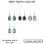 YoTreasure Aqua Chalcedony Solid 925 Sterling Silver Dangle Earrings Jewelry