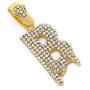FW Jewelry Bling Iced Out Silver Gold Dripping Initial Letter Pendant Diamond Tennis Chains for Men Women in A to Z