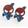 Lovely Cartoon Spider Man with Charm Section Web Stud Earring Necklace Cool Enamel Jewelry for Women Girls
