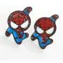Lovely Cartoon Spider Man with Charm Section Web Stud Earring Necklace Cool Enamel Jewelry for Women Girls
