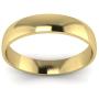 LANDA JEWEL Unisex Solid 10k White Rose Yellow Gold 4mm Comfort Traditional Highly Polished Wedding Ring Plain Band