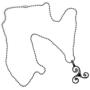 Celtic Jewelry Druid Triskele Triskelion Viking Pewter Mens Womens pendant necklace Amulet Charm for men women unisex w silver ball chain