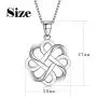 GDDX 925 Sterling Silver Good Luck Polished Celtic Knot Cross Pendant Necklace for Womens GDDX 925 Sterling Silver Good Luck Polished Celtic Knot Cross Pendant Necklace for Womens