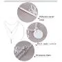Jeweky Layered Sequin Necklaces Silver Beaded Choker Necklace Bar Pendant Chain Adjustable Jewelry for Women and Girls Jeweky Layered Sequin Necklaces Silver Beaded Choker Necklace Bar Pendant Chain Adjustable Jewelry for Women and Girls