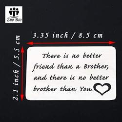 Zuo Bao Brother Gifts Brother Keychain There is no Better Friend Than a Brother Gift for Friend Family Jewelry