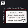 Zuo Bao Brother Gifts Brother Keychain There is no Better Friend Than a Brother Gift for Friend Family Jewelry