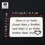 Zuo Bao Brother Gifts Brother Keychain There is no Better Friend Than a Brother Gift for Friend Family Jewelry