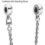 Pandora Jewelry Silicone Grip Sterling Silver Safety Chain Pandora Jewelry Silicone Grip Sterling Silver Safety Chain