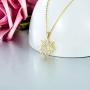 Blocaci 14K Yellow Gold Pendant Necklaces for Women Real Gold Moissanite Sun Necklaces Anniversary Valentines Day