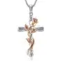 SNZM Rose Pendant Necklace for Women Mother Day Necklace Jewelry for Wife Mom Girlfriend