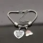 CAROMAY Grand Daughter Bangle Bracelets Charm Rainbow Granddaughter Jewelry Appreciate Birthday Family
