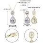 EVER FAITH Glamorous Teardrop Cubic Zirconia Bridal Necklace Earrings Set for Brides & Bridesmaids EVER FAITH Glamorous Teardrop Cubic Zirconia Bridal Necklace Earrings Set for Brides & Bridesmaids