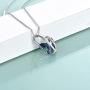 TOUPOP Butterfly Crystal Pendant Necklace S925 Sterling Silver Anniversary Birthday Butterfly Gifts for Butterfly Lovers, Fine Jewelry Gifts for Women