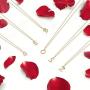 Hidepoo Initial Necklace for Women – 14k Gold Filled Dainty Cubic Zirconia Monogram Letter Pendant Necklace Tiny Cursive Uppercase 26 Alphabet Initial Necklace Charm Jewelry Gifts for Girls Bridesmaid