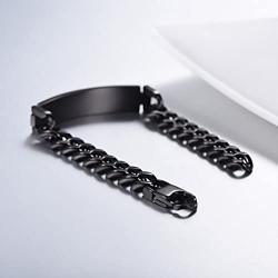 PROSTEEL Custom Bracelet for Men Women, Name Date Initial Quote Engraving Personalized Bracelets, Stainless Steel ID Bracelets, Come Gift Box