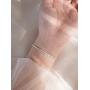EGOO&YAMEE 925 Sterling Silver Layered Chain Bracelets Dainty Handmade Adjustable Silver Bracelets Charm Silver Double Stranded Bracelets for Women Girls