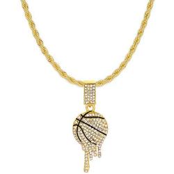 HH Bling Empire Iced Out NBA Never Broke Again Youngboy Rapper Chains for Men in Silver Gold Multicolored 24 Inches