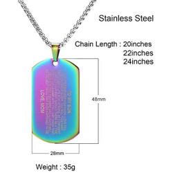 JF.JEWELRY Personalized Gifts for Daughter from Mom Charm Heart Pendant Necklace for Girls & Boys Stainless Steel Necklace 20-26 Inches