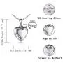 S925 Mom Dad Forever in My Heart Urn Pendant Necklace Cremation Jewelry Memorial Sterling Silver Jewelry Necklace for Ashes Keepsake Jewelry S925 Mom Dad Forever in My Heart Urn Pendant Necklace Cremation Jewelry Memorial Sterling Silver Jewelry Necklace for Ashes Keepsake Jewelry