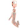 Lifequeen Butterfly High Heels Charms Dangle Bling Highheels Shoe Charm Beads for Bracelets
