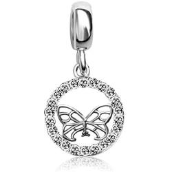 JMQJewelry Butterfly Charm Dangle Crystal Charms Beads Bracelets