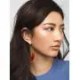 SMALLLOVE Acrylic Earrings Set for Women Girls, Leopard U Shape Geometric Resin Hoop Lightweight Bohemian Statement Mottled Drop Dangle Studs Earrings